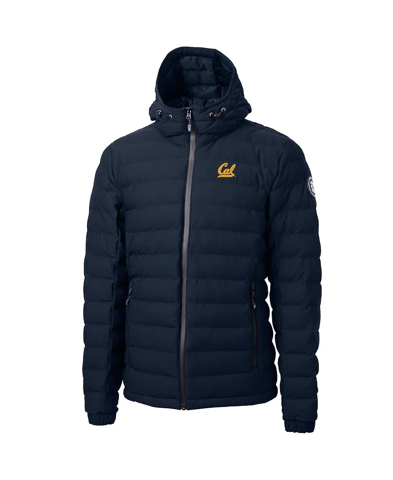 Cutter & Buck Men's Navy Cal Bears Mission Ridge Eco Insulated Puffer Full-Zip Jacket