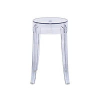 Plastic Dining Stool with Sturdy Seat and Legs for Kitchen and Dining Room