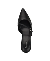 Calvin Klein Women's Jansy Buckle Strap Mid-Stiletto Pumps