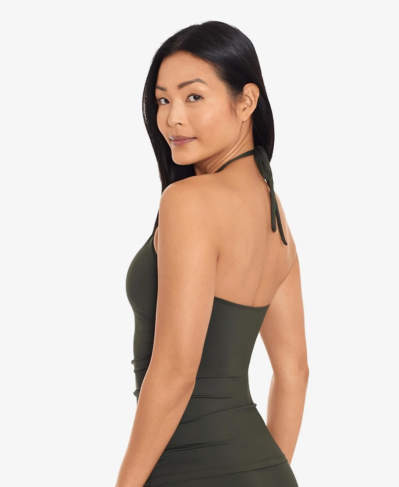 Lauren Ralph High Neck Halterkini Top