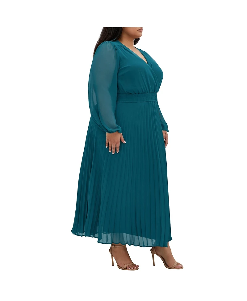 City Chic Plus Finley Sheer Dress