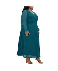 City Chic Plus Finley Sheer Dress