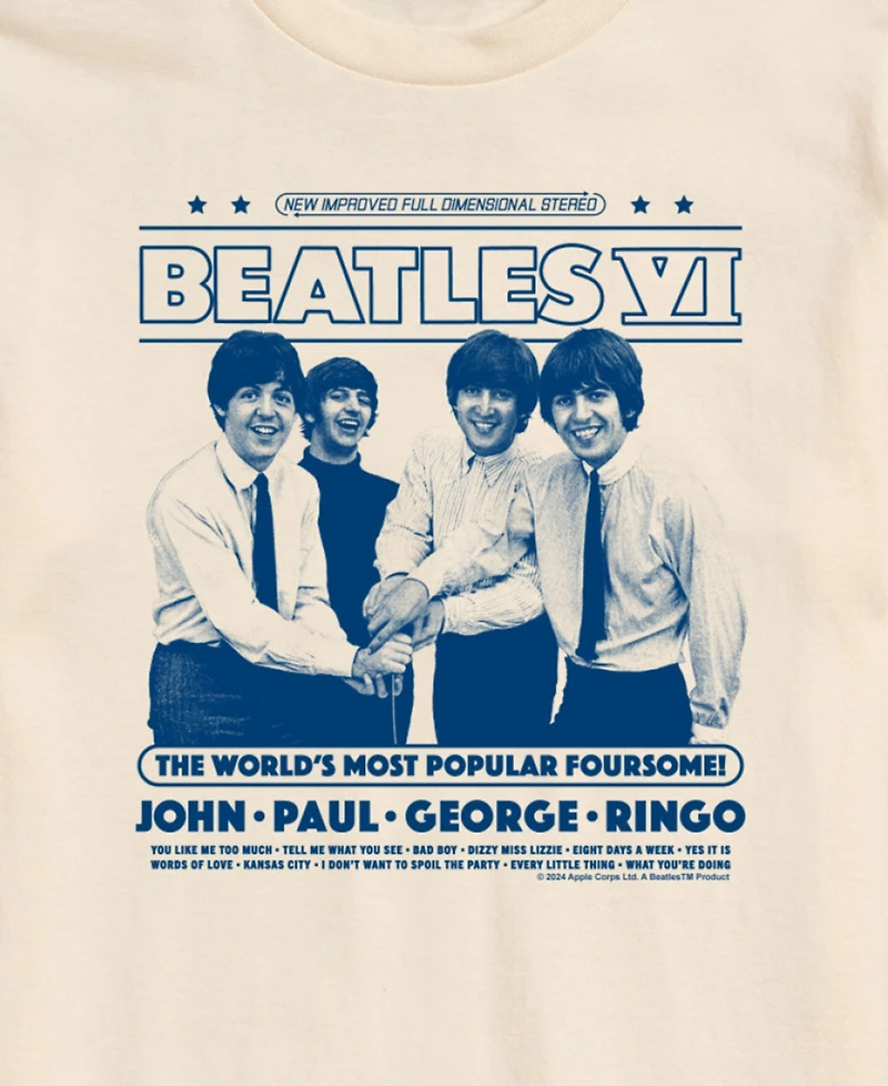 Airwaves Men's The Beatles Short Sleeve T-Shirt