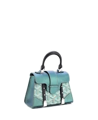 Pre-Owned Goyard Nano Structured Saigon Top Handle Bag Coated Canvas with Leather