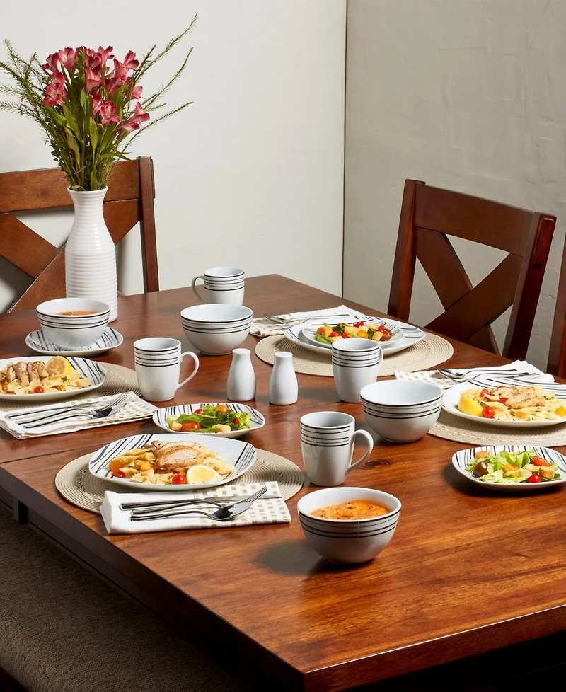 Tabletops Unlimited Justin 16 Pc. Dinnerware Set, Service for 4