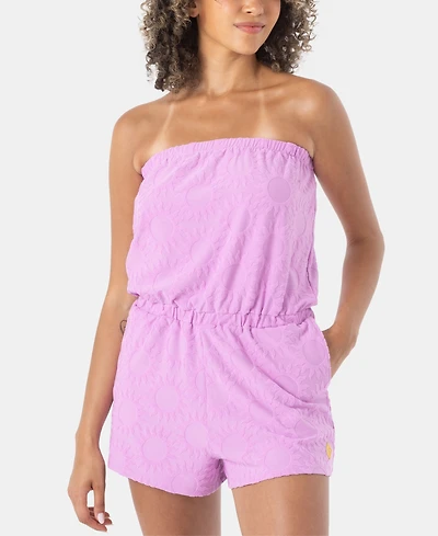 Roxy Juniors' Special Feeling Strapless Romper Swim Cover-Up