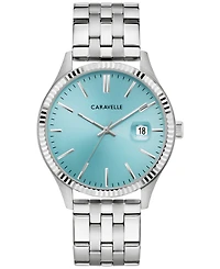 Caravelle Men's Classic Stainless Steel Bracelet Watch 41mm