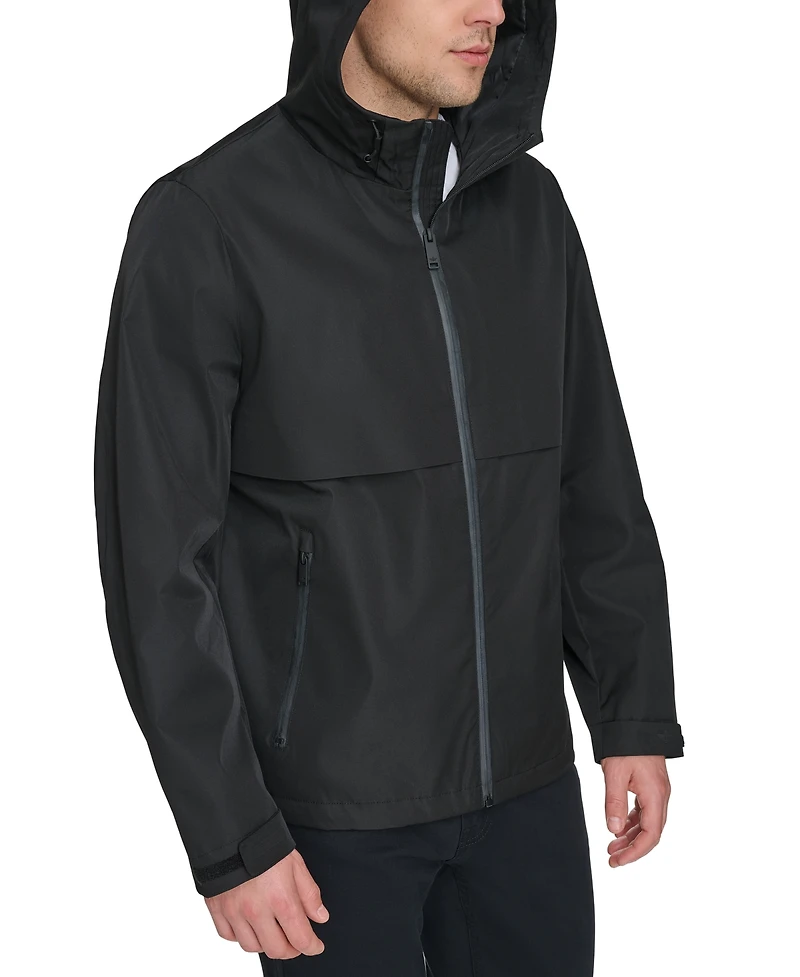 Dockers Men's Hooded Rain Jacket