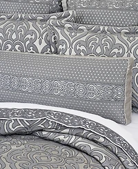 J Queen New York Bolero Pewter Bolster Decorative Pillow, 15" x 52"