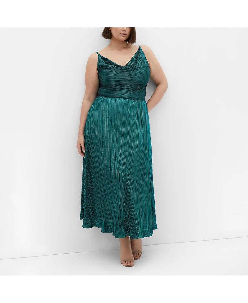 Plus Kamila Cowl Neck Dress