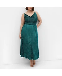 Plus Kamila Cowl Neck Dress