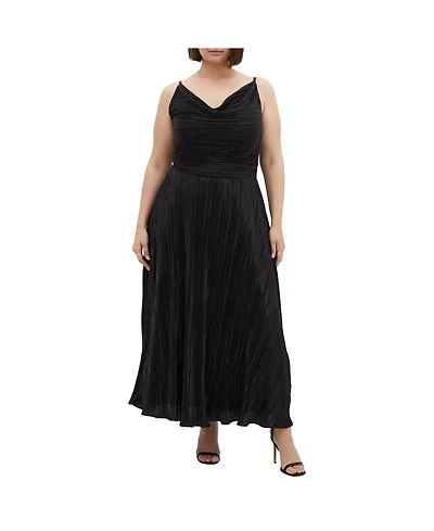 Plus Kamila Cowl Neck Dress