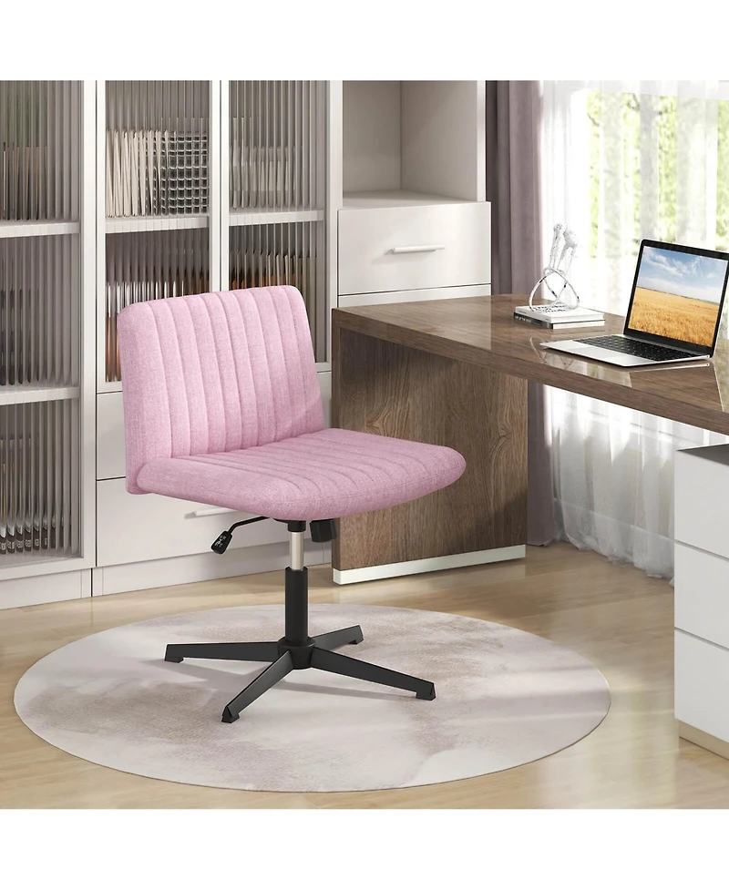 Criss Cross Legged Office Chair Ergonomic Mid Back Computer Desk Chair