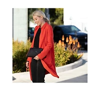 Susu Black Leather Clutch Bag Unique Evening Purse Women's Handbag