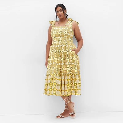 City Chic Plus Leila Seashell Dress