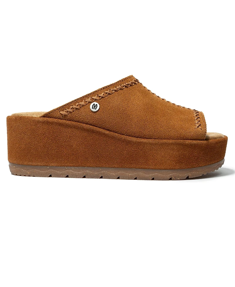 Minnetonka Women's Paislee Suede Wedge Sandals