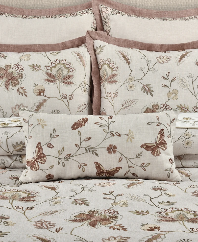 J Queen New York Santa Rosa Boudoir Decorative Pillow, 11" x 21"