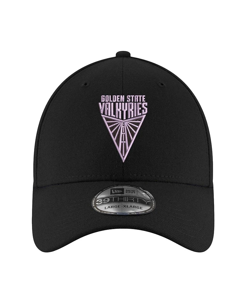 New Era Men's and Women's Eclipse Black Golden State Valkyries Logo 39THIRTY Flex Hat