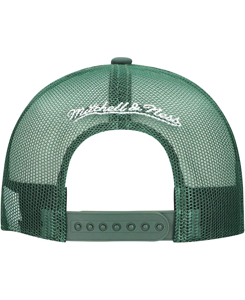 Mitchell & Ness Men's Hunter Green Milwaukee Bucks Core Evergreen Otc Trucker Adjustable Hat