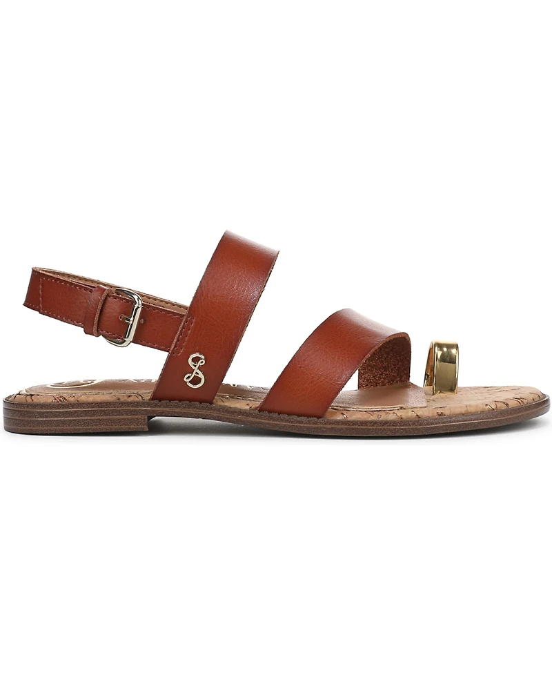 Sam and Libby Women's Perris Toe Loop Strappy Flat Sandals