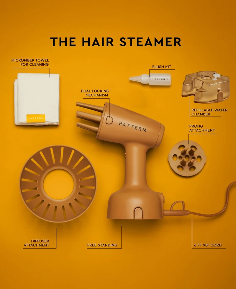 Pattern Beauty by Tracee Ellis Ross The Hair Steamer Handheld Treatment Tool With 2 Attachments