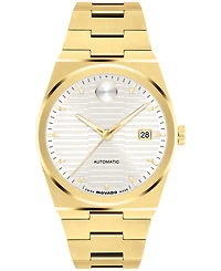 Movado Men's Bold Quest Swiss Automatic Ionic Plated Light Gold Steel Watch, 39mm