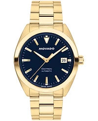 Movado Men's Datron Swiss Automatic Ionic Plated Light Gold Steel Watch, 39mm