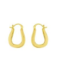 And Now This Polished Click Top Hoop Earrings