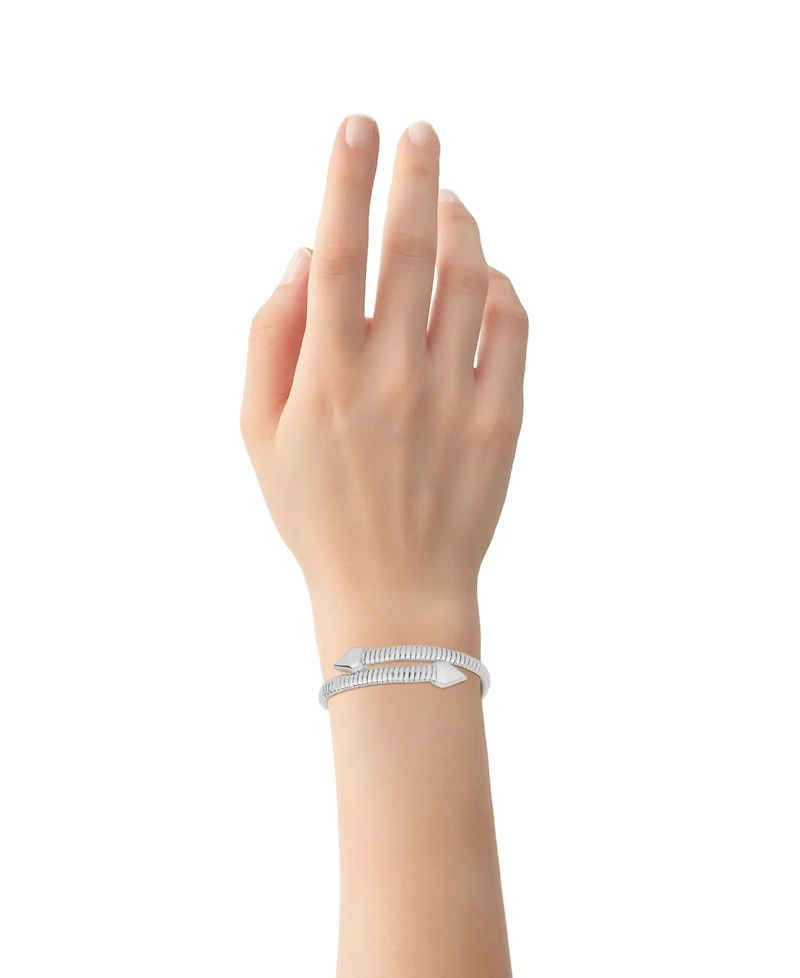 And Now This Cubic Zirconia Flexible Stretch Bypass Bracelet