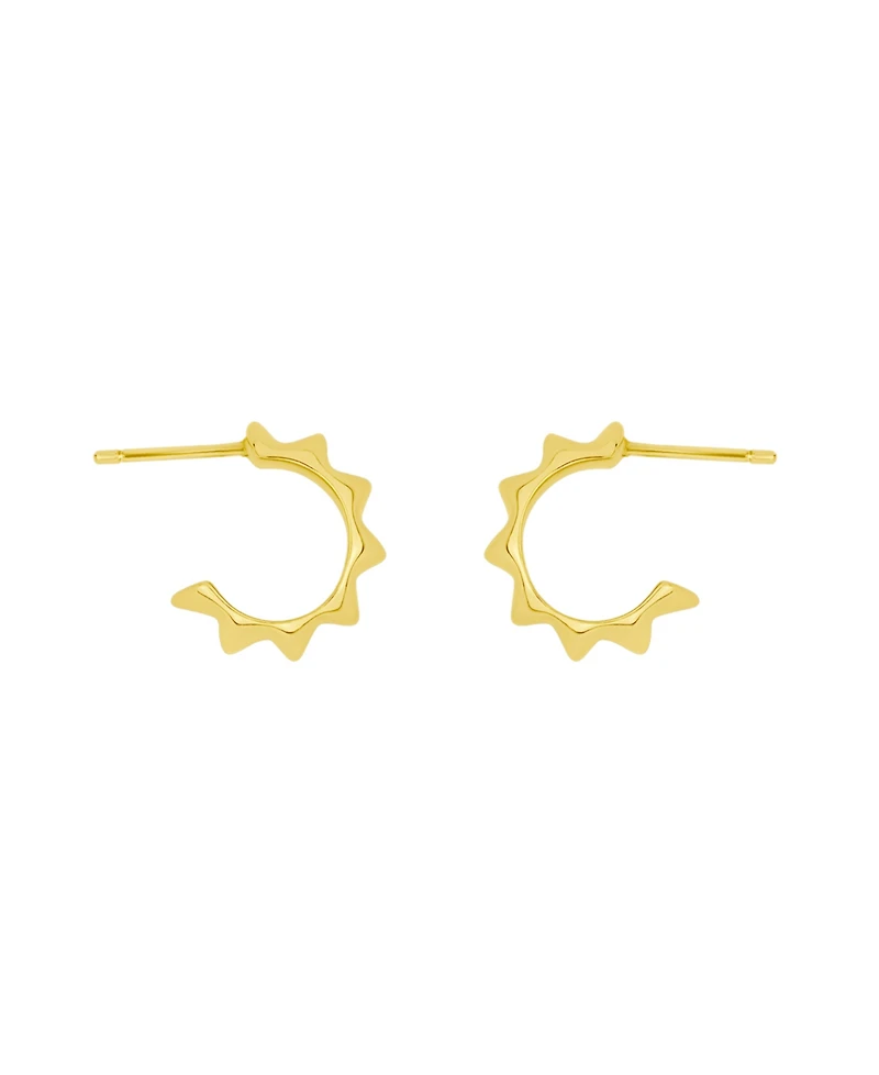 And Now This Puff Double Row Hoop Earrings