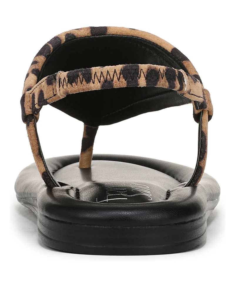 Franco Sarto Women's Jocelyn Open Toe Thong Slingback Sandals