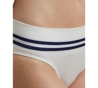 Lauren Ralph Lauren Women's Cricket Cable-Texture High-Cut Brief Underwear 4L0192