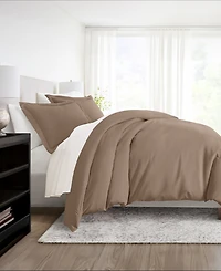 ienjoy Home Double Brushed Solid Duvet Cover Set, Twin/Twin Xl