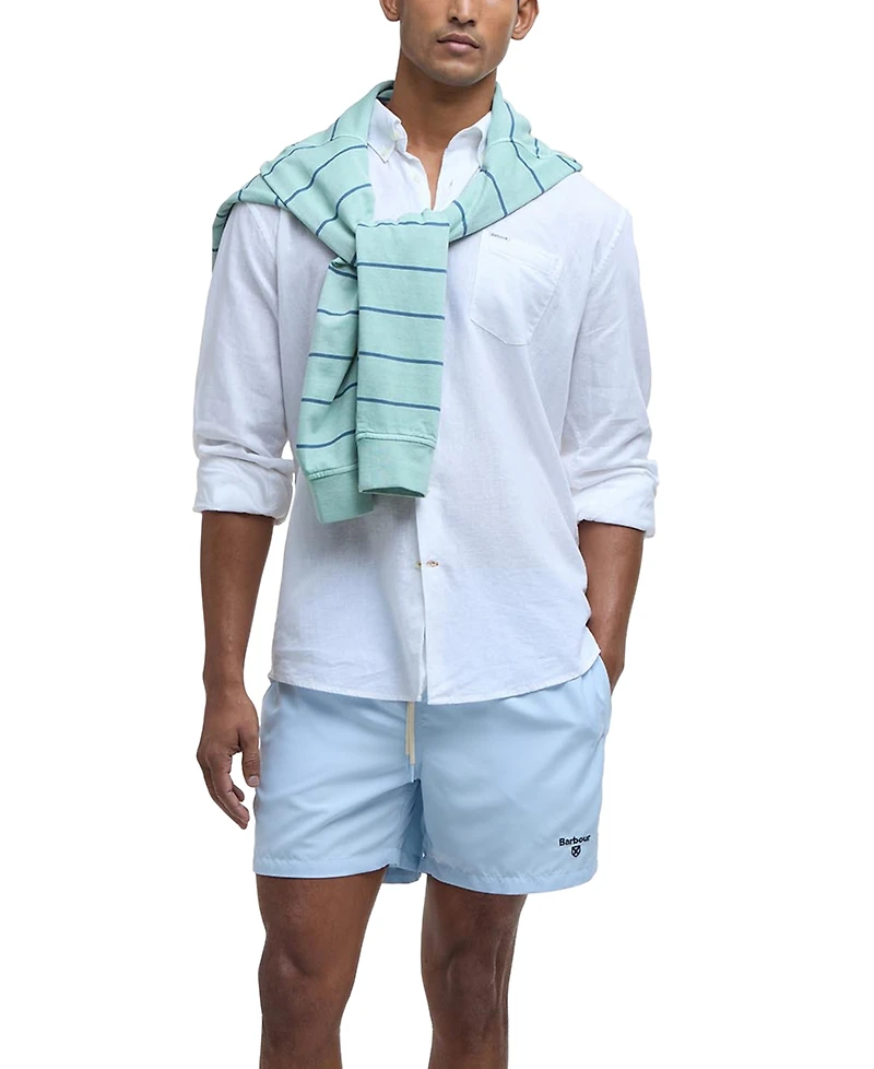 Barbour Men's Staple Logo 5" Swim Trunks