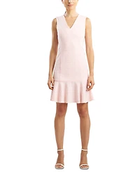 Natori Women's V-Neck Sleeveless A-Line Tweed Dress