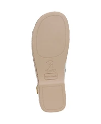 Franco Sarto Women's Rune Open Round Toe Slingback Espadrille Sandals