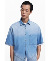 Desigual Men's Denim shirt with stitching