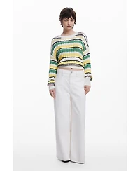 Desigual Women's Colorful striped sweater