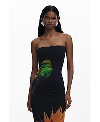 Desigual Women's Strapless dress