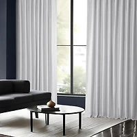 Half Price Drapes Ice Ruched Vintage Textured Faux Dupioni Silk Curtain