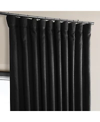 Half Price Drapes Extra Wide Textured Faux Linen Room Darkening Curtain