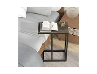 Slickblue C-Shaped Side Table Space-Saving and Modern Accent for Living Room