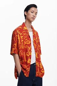 Desigual Men's Short-sleeve lettering shirt