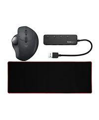 Logitech Mx Ergo Advanced Wireless Trackball with Extended Mouse Pad Bundle