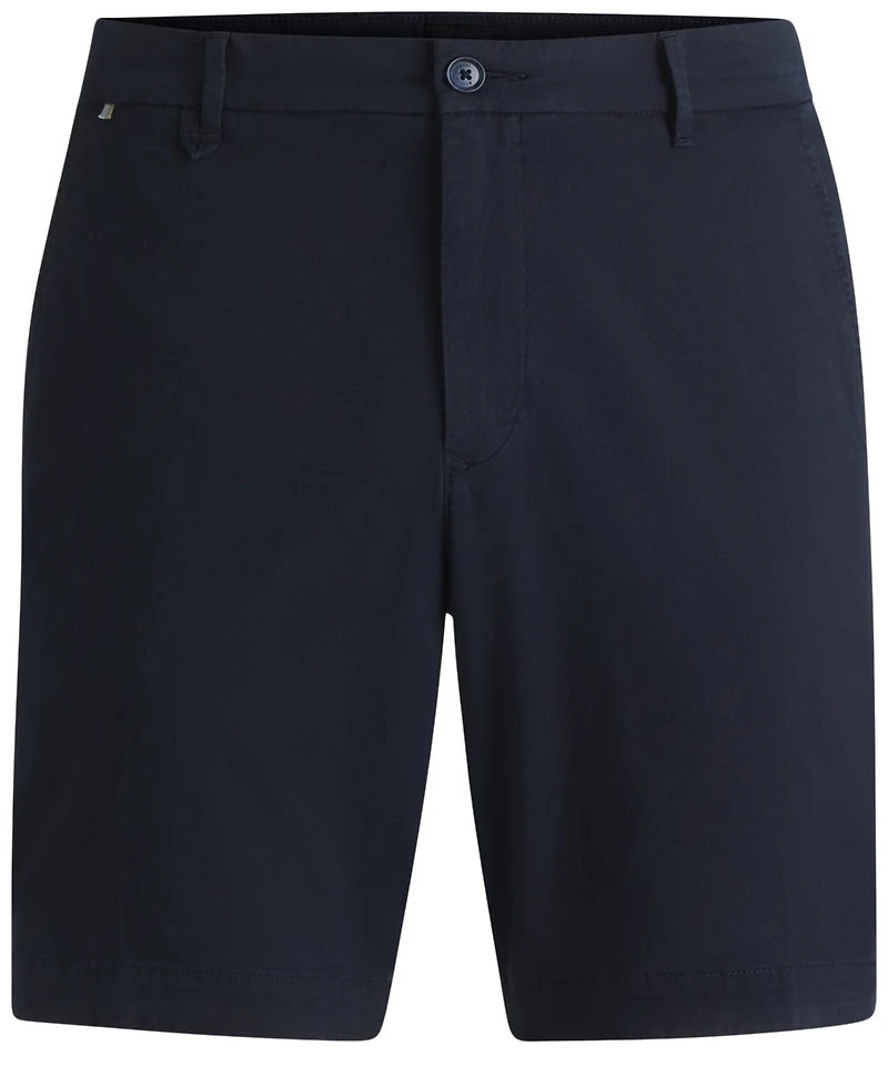Boss by Hugo Men's Cotton-Twill Slim-Fit Shorts