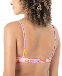 Roxy Women's Bell Bottom Blooms Ruched Underwire Bikini Top