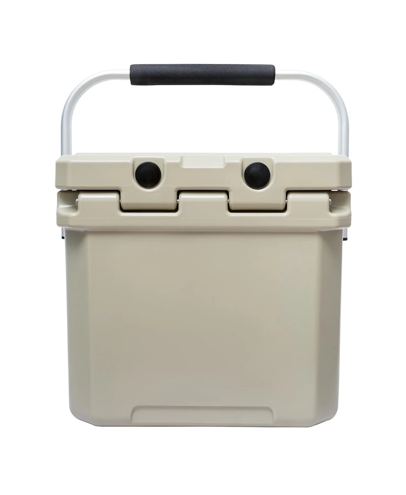 Camp-zero 12 | 12.6 Qt. Premium Cooler with Molded-in Cup Holders and Folding Aluminum Handle Sage