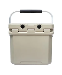 Camp-zero 12 | 12.6 Qt. Premium Cooler with Molded-in Cup Holders and Folding Aluminum Handle Sage