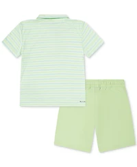 Hurley Little Boys H2O-dri Stripe Polo & Shorts Set