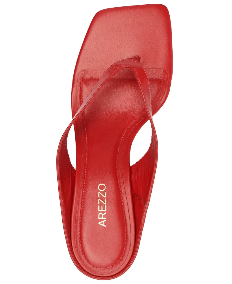Arezzo Women's Gia Square Toe Dress Sandals